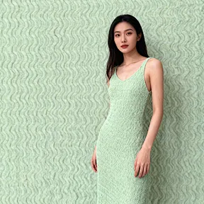 Knitted Jacquard Seersucker Greige Fabric